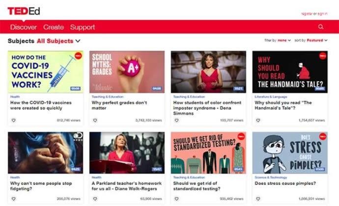 TED - ED là trang web học qua video giúp bạn cải thiện trình độ Tiếng Anh