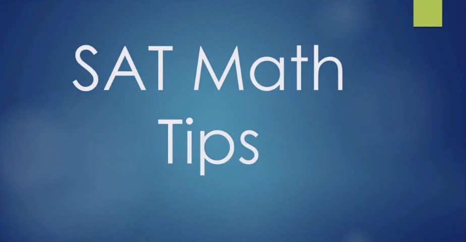 Cách luyện tập SAT Math