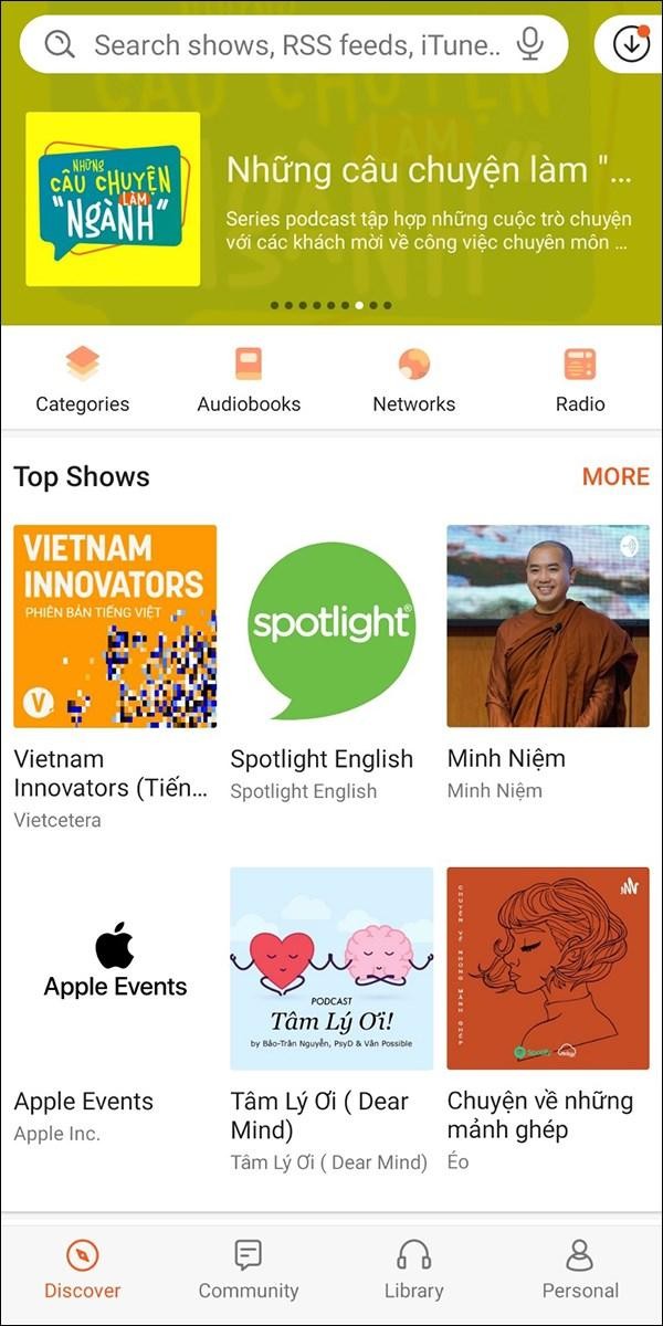 Castbox: Ứng dụng học IELTS, luyện listening IELTS miễn phí